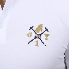White M Ufford & Suffolk Polo Club Mens Polo Short Sleeves US004 WHITE