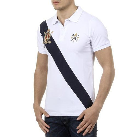 White XL Ufford & Suffolk Polo Club Mens Polo Short Sleeves US004 WHITE