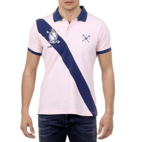 Pink M Ufford & Suffolk Polo Club Mens Polo Short Sleeves US004 PINK