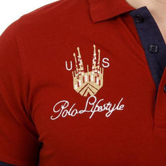 Bordeaux S Ufford & Suffolk Polo Club Mens Polo Short Sleeves US005 BORDEAUX