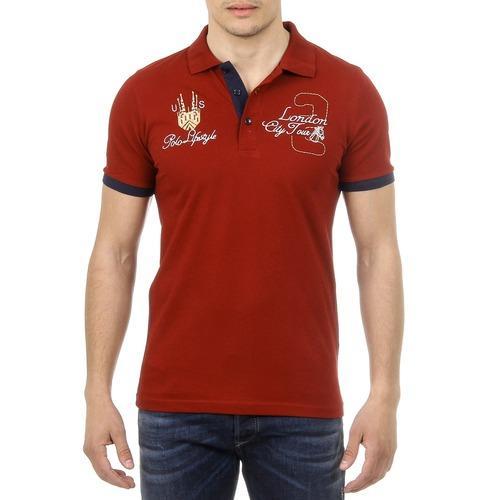Bordeaux S Ufford & Suffolk Polo Club Mens Polo Short Sleeves US005 BORDEAUX