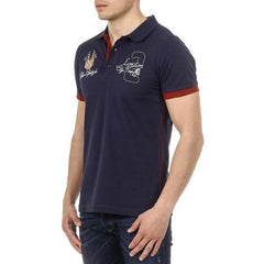Blue L Ufford & Suffolk Polo Club Mens Polo Short Sleeves US005 NAVY BLUE