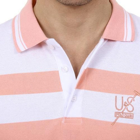 Pink S Ufford & Suffolk Polo Club Mens Polo Short Sleeves US006 PINK