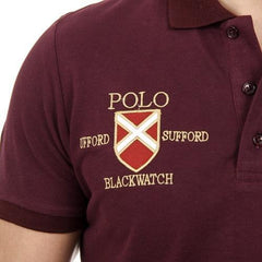 Bordeaux S Ufford & Suffolk Polo Club Mens Polo Short Sleeves US007 BORDEAUX