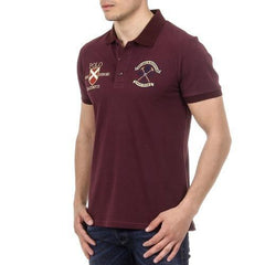 Bordeaux S Ufford & Suffolk Polo Club Mens Polo Short Sleeves US007 BORDEAUX