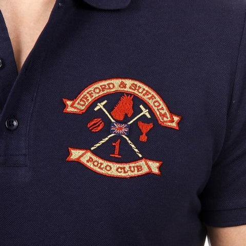Blue XL Ufford & Suffolk Polo Club Mens Polo Short Sleeves US007 NAVY BLUE