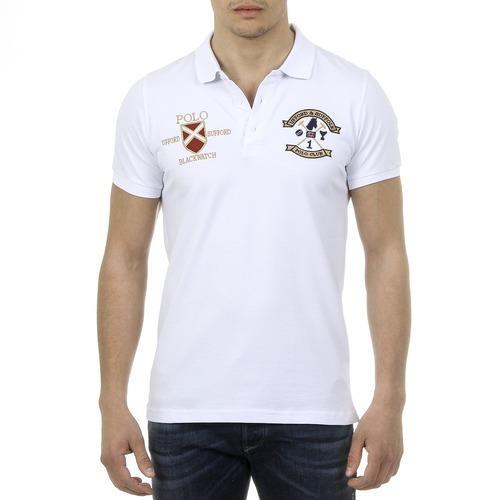 White M Ufford & Suffolk Polo Club Mens Polo Short Sleeves US007 WHITE