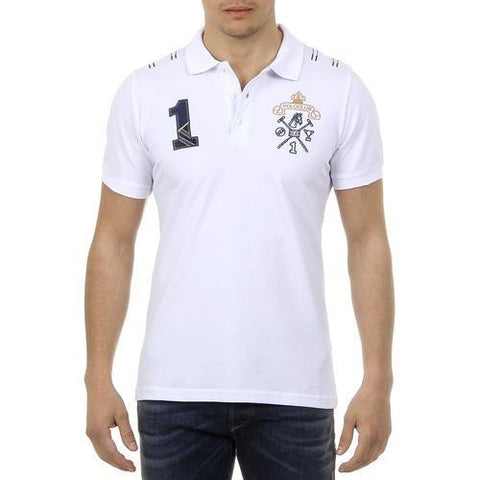 White L Ufford & Suffolk Polo Club Mens Polo Short Sleeves US008 WHITE