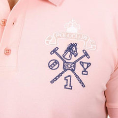 Pink XL Ufford & Suffolk Polo Club Mens Polo Short Sleeves US008 PINK