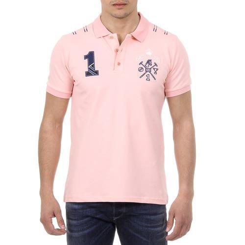 Pink XL Ufford & Suffolk Polo Club Mens Polo Short Sleeves US008 PINK