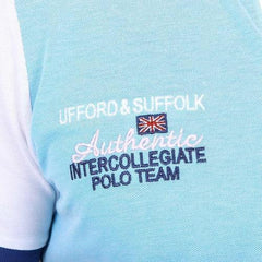 Light Blue M Ufford & Suffolk Polo Club Mens Polo Short Sleeves US009 TURQUOISE