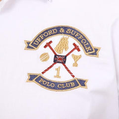 White L Ufford & Suffolk Polo Club Mens Shirt Long Sleeves US010 WHITE