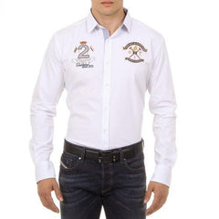 White XXL Ufford & Suffolk Polo Club Mens Shirt Long Sleeves US010 WHITE