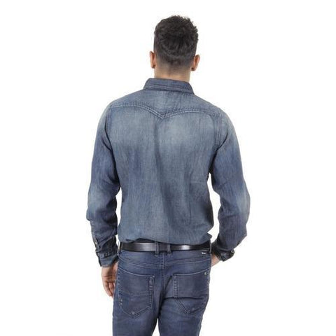Denim S Diesel Mens Shirt Long Sleeves 00SD24 0666D 01 NEW-SONORA
