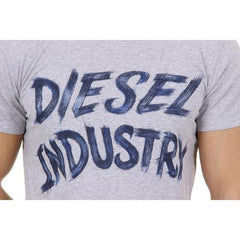 Grey XXL Diesel Mens T-Shirt Short Sleeves Round Neck 00SGFJ 0091B 912 T-AETHALAS
