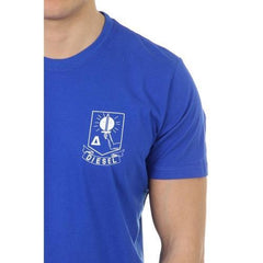 Blue S Diesel Mens T-Shirt Short Sleeves Round Neck 00SHC0 0JAHZ 8CR T-OKE