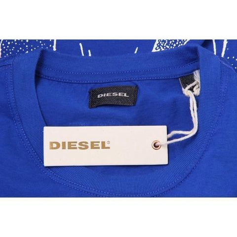 Blue XL Diesel Mens T-Shirt Short Sleeves Round Neck 00SHC0 0JAHZ 8CR T-OKE