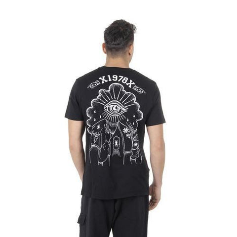 Black L Diesel Mens T-Shirt Short Sleeves Round Neck 00SHC0 0JAHZ 900 T-OKE