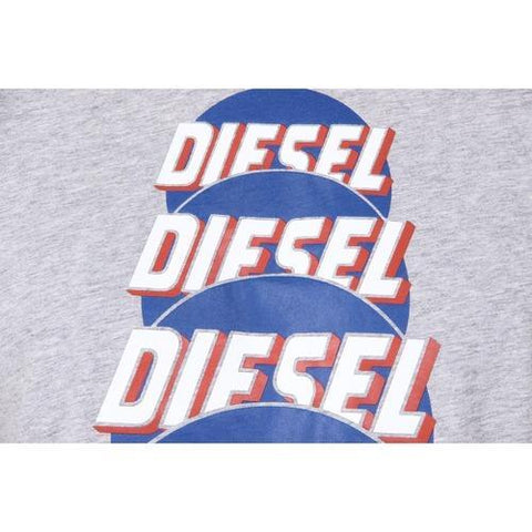 Grey M Diesel Mens T-Shirt Short Sleeves Round Neck 00SI7X 0091B 912 T-PALAGIA