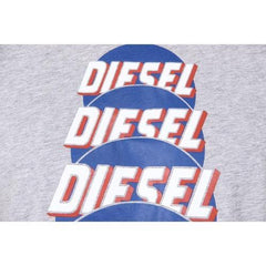 Grey M Diesel Mens T-Shirt Short Sleeves Round Neck 00SI7X 0091B 912 T-PALAGIA