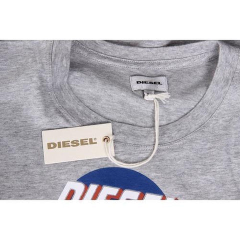 Grey M Diesel Mens T-Shirt Short Sleeves Round Neck 00SI7X 0091B 912 T-PALAGIA