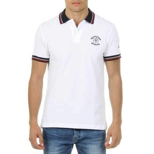 White S Ufford & Suffolk Polo Club Mens Polo Short Sleeves White APACHE