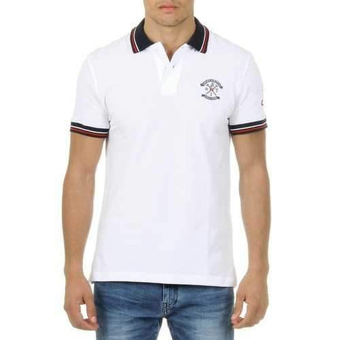 White M Ufford & Suffolk Polo Club Mens Polo Short Sleeves White APACHE
