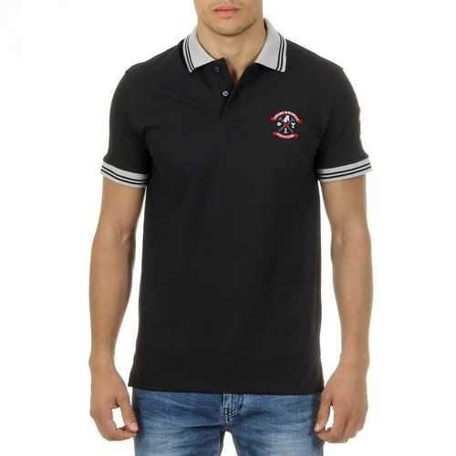 Black M Ufford & Suffolk Polo Club Mens Polo Short Sleeves Black ENIGMA
