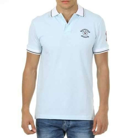 Light Blue L Ufford & Suffolk Polo Club Mens Polo Short Sleeves Light Blue KID