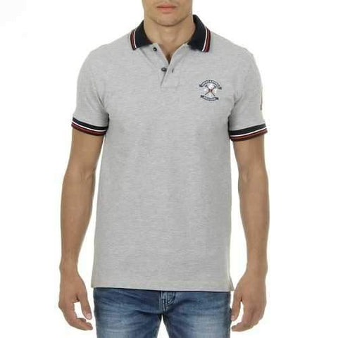 Grey M Ufford & Suffolk Polo Club Mens Polo Short Sleeves Grey NOTTE