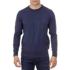 Dark Blue L Ufford & Suffolk Polo Club Mens Sweater Long Sleeves Round Neck PULLRUS100 DARK BLUE