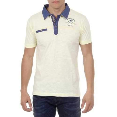 Yellow S Ufford & Suffolk Polo Club Mens Polo Short Sleeves US007B YELLOW