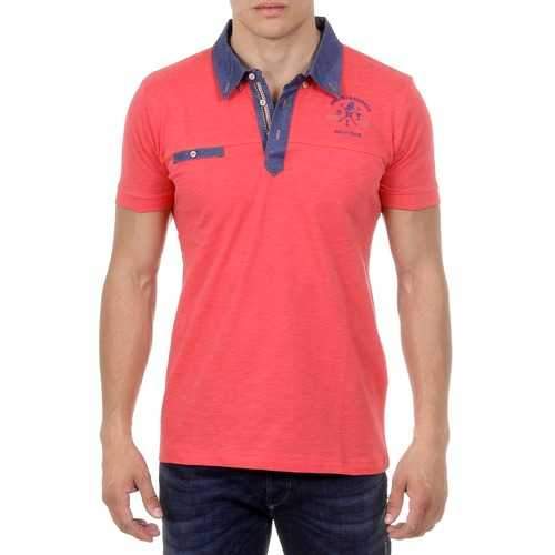 Red M Ufford & Suffolk Polo Club Mens Polo Short Sleeves US007B POMEGRANATE