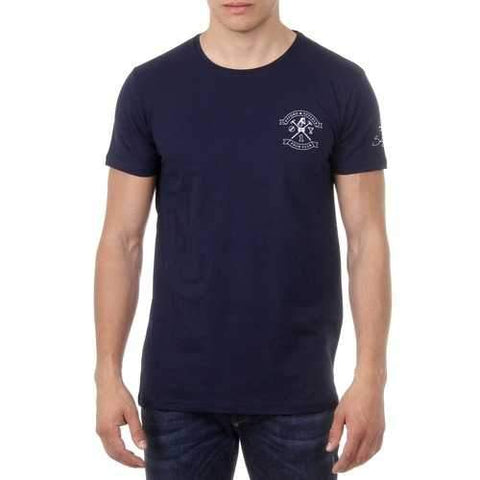 Blue M Ufford & Suffolk Polo Club Mens T-Shirt Short Sleeves Round Neck US028 NAVY BLUE