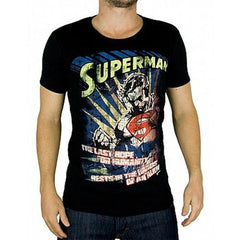 Black M Marvel Comics mens T-shirt Superman
