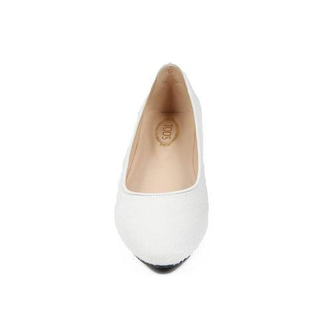 White 38 EUR - 7.5 US (254mm) Tods ladies  ballerina XXW0UK0K3717L7168I