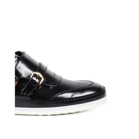 Black 37 EUR - 6.5 US (247mm) Tods ladies double monkstrap XXW0UV0K9407LWB999