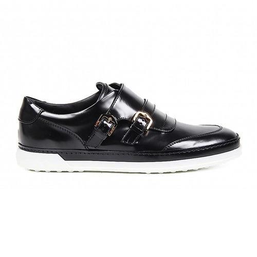 Black 38 EUR - 7.5 US (254mm) Tods ladies double monkstrap XXW0UV0K9407LWB999