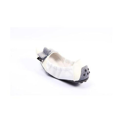 White 33 EUR - 2 US Tods girl ballerinas UXC0DK055201923807