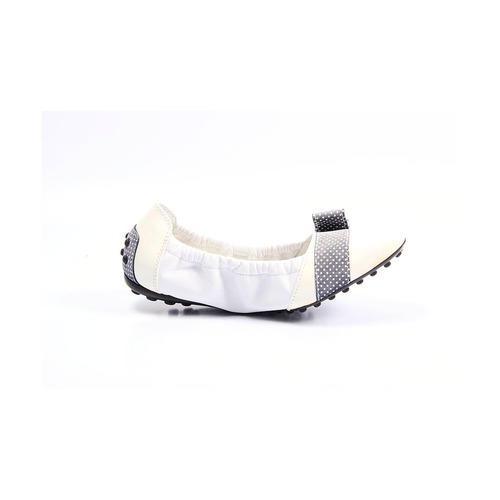 White 33 EUR - 2 US Tods girl ballerinas UXC0DK055201923807