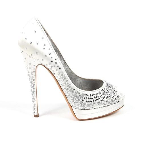 White 38 EUR - 8 US Casadei decollete 5064CZ