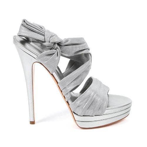 Silver 40 EUR - 10 US Casadei ladies sandals 6827G104.AP5C038031