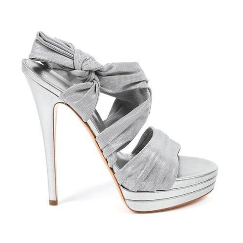 Silver 40 EUR - 10 US Casadei ladies sandals 6827G104.AP5C038031