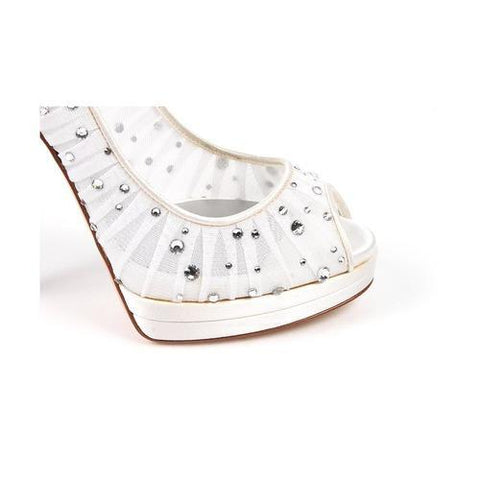 White 39 EUR - 9 US Casadei decollete open toe 6000G102.AA0T005900