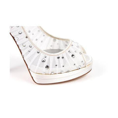 White 41 EUR - 11 US Casadei decollete open toe 6000G102.AA0T005900