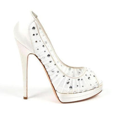 White 41 EUR - 11 US Casadei decollete open toe 6000G102.AA0T005900