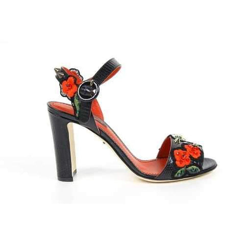 Black 37 EUR - 7 US Dolce & Gabbana ladies sandals Keira C19588 A1095 80999