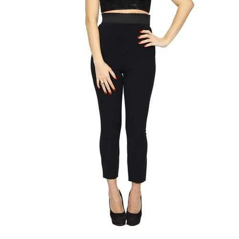 Black 38 IT - 2 US Dolce & Gabbana ladies trousers FTB1XT FURDV N0000