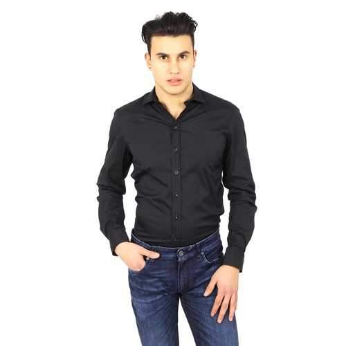 Black S Armani Collezioni mens shirt long sleeve RCSSDL RC0F0 999