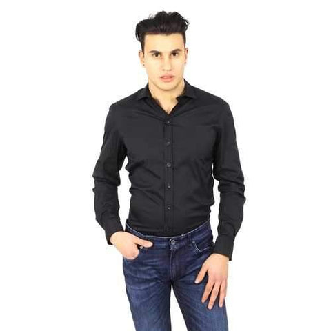 Black S Armani Collezioni mens shirt long sleeve RCSSDL RC0F0 999
